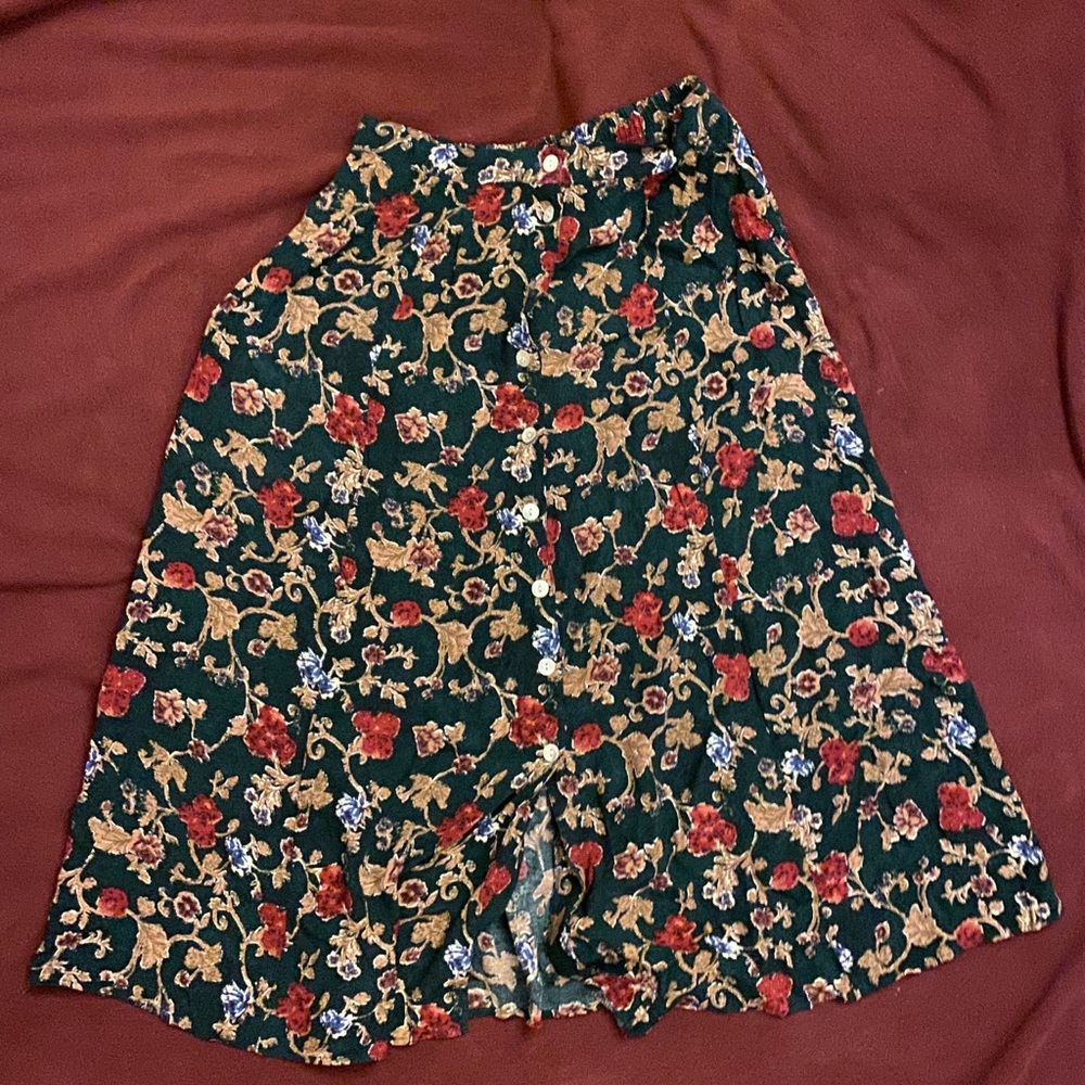 Vintage button down skirt